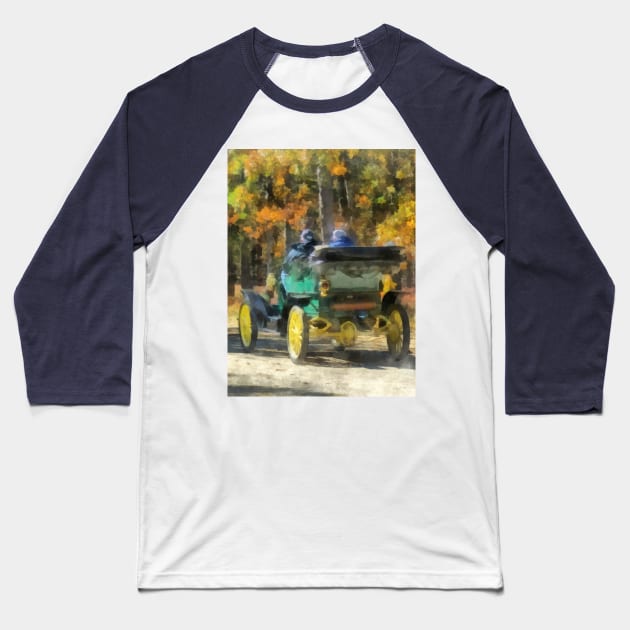 Cars - Stanley Steamer Automobile Baseball T-Shirt by SusanSavad